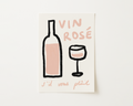 Rosé Wine Please Kitchen Print