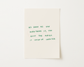 Overthinking Handwritten Quote Print
