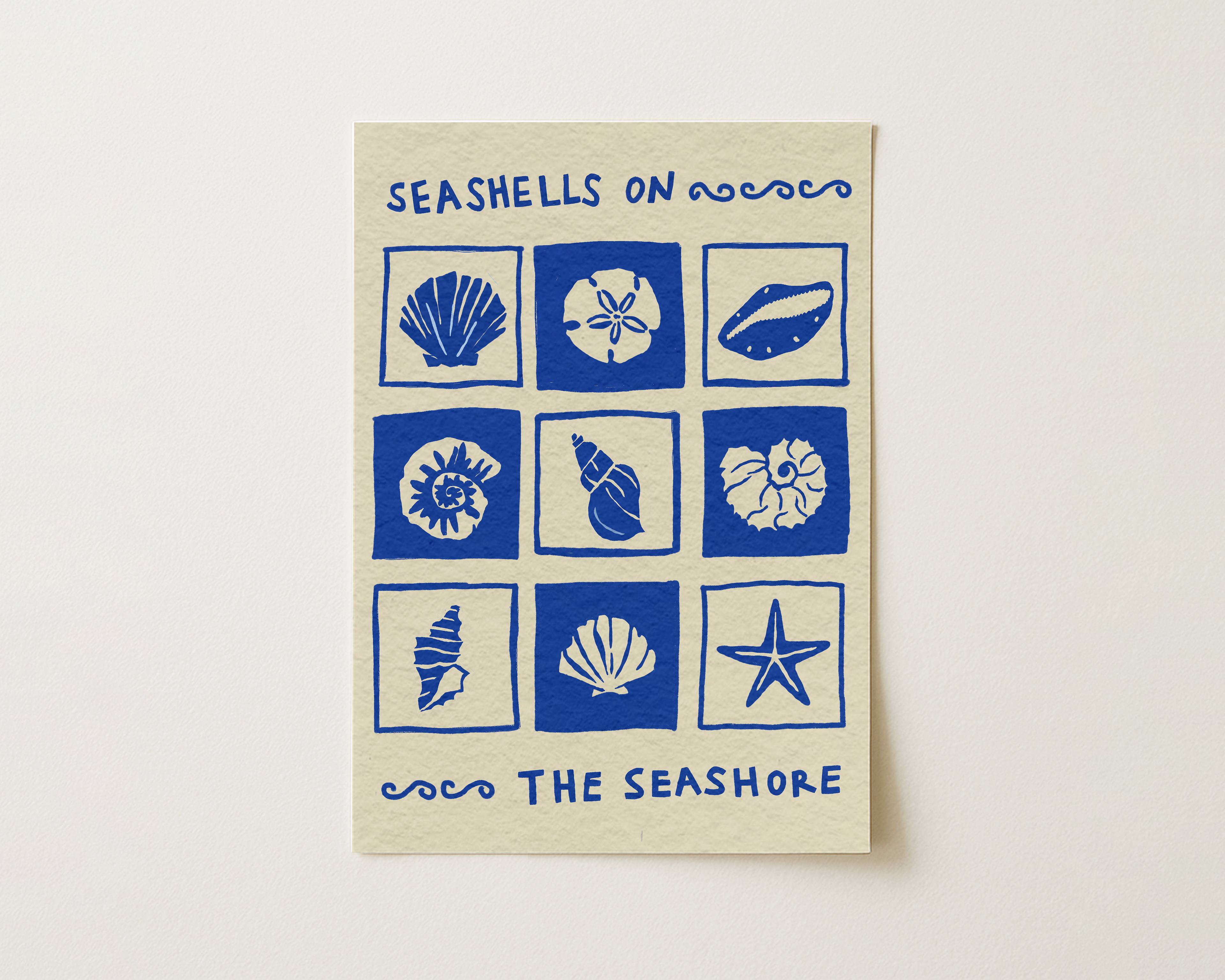 Seashell Collector Coastal Print