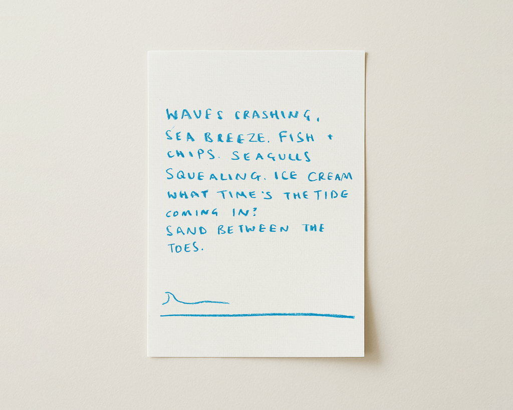 Seaside Handwritten Quote Print