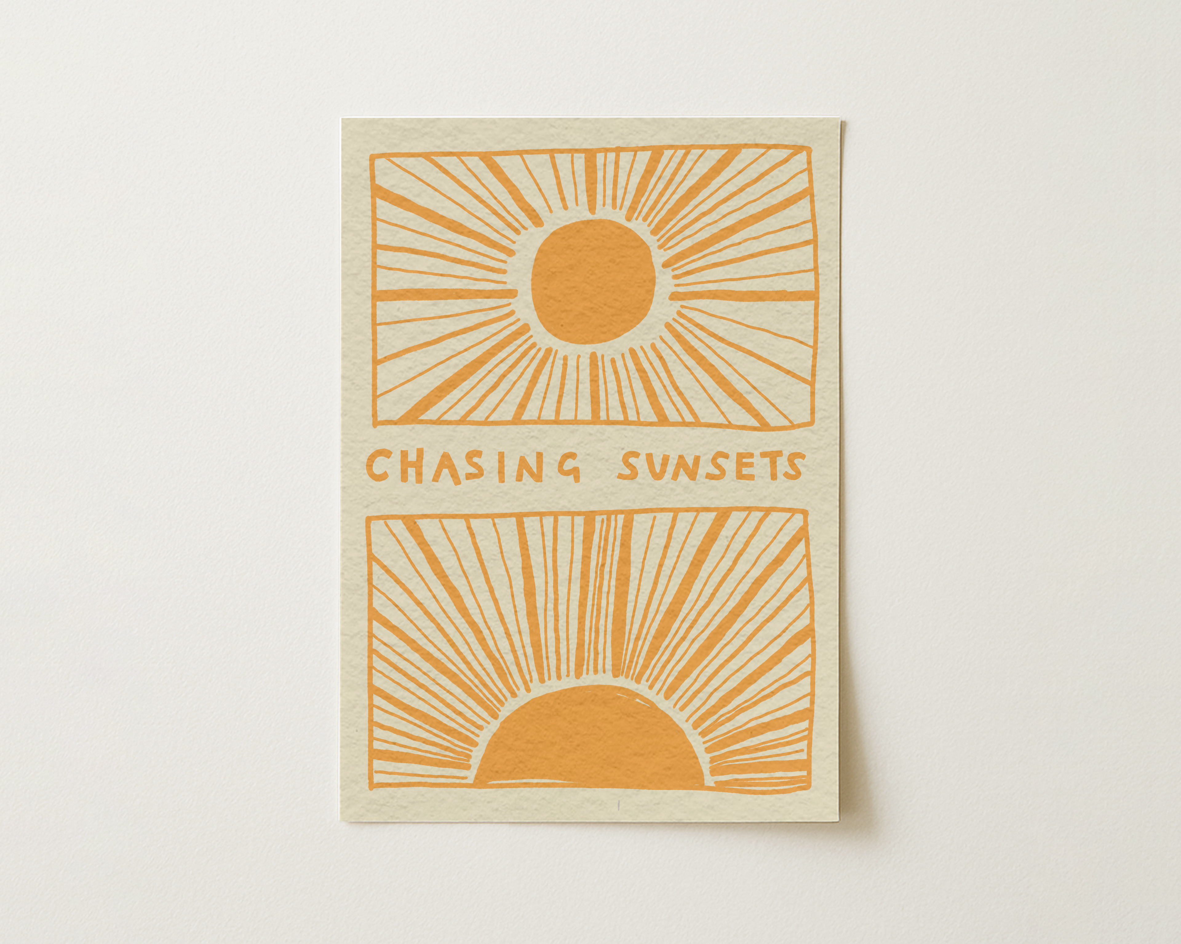 Chasing Sunsets Coastal Print