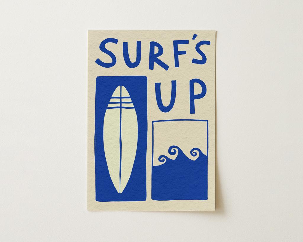 Surf's Up Coastal Print