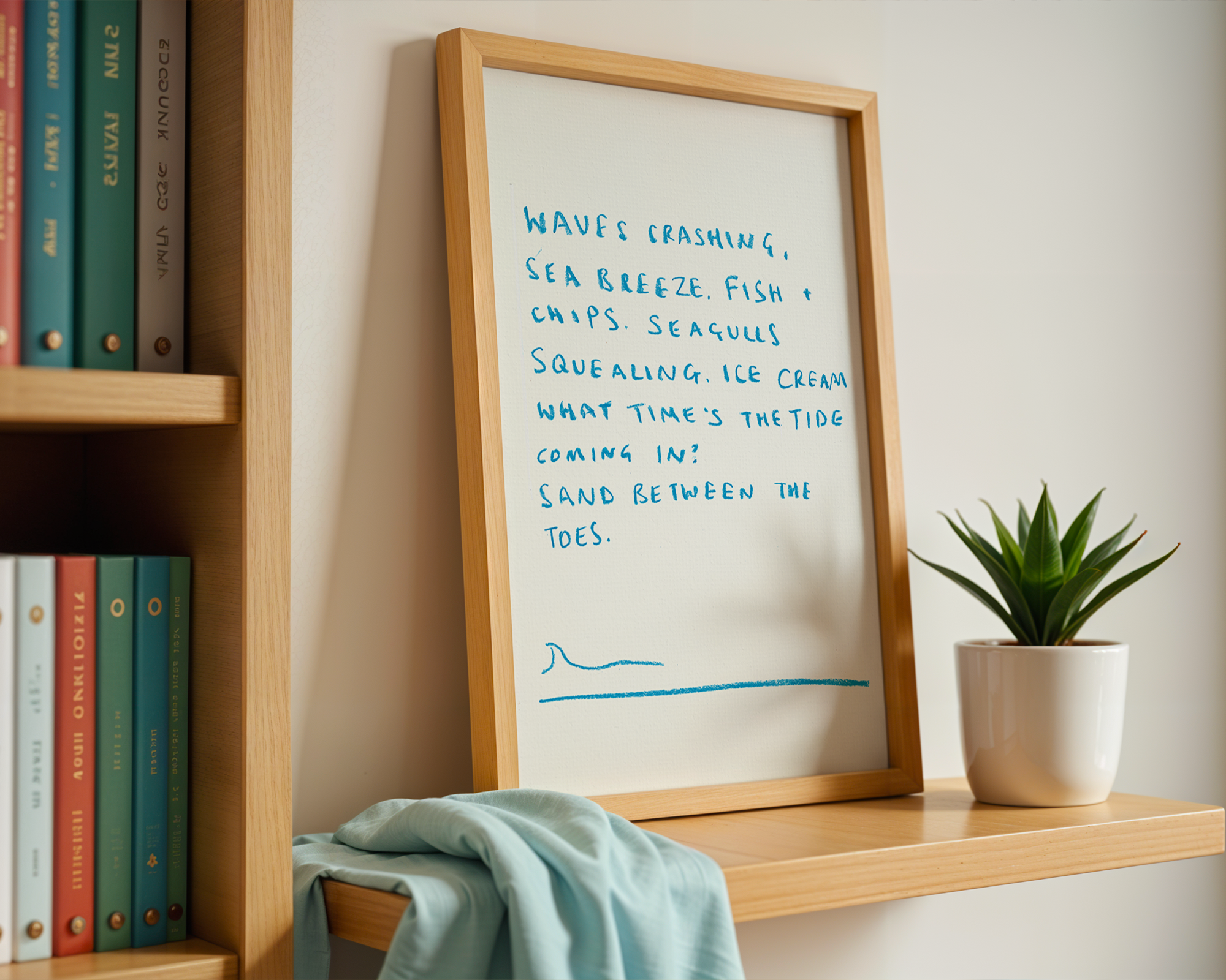 Seaside Handwritten Quote Print