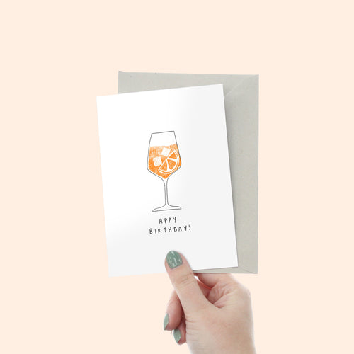 Aperol Birthday Card
