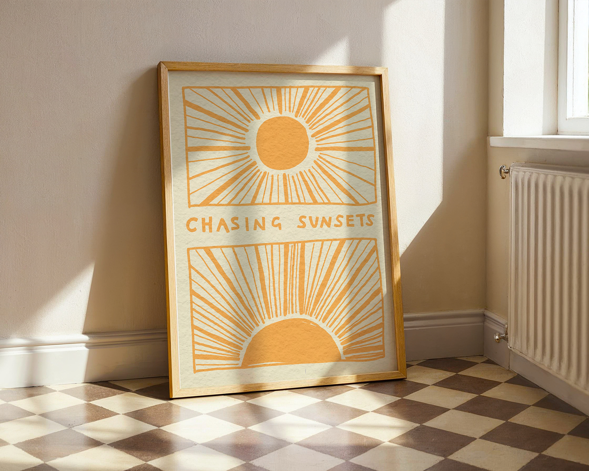 Chasing Sunsets Coastal Print