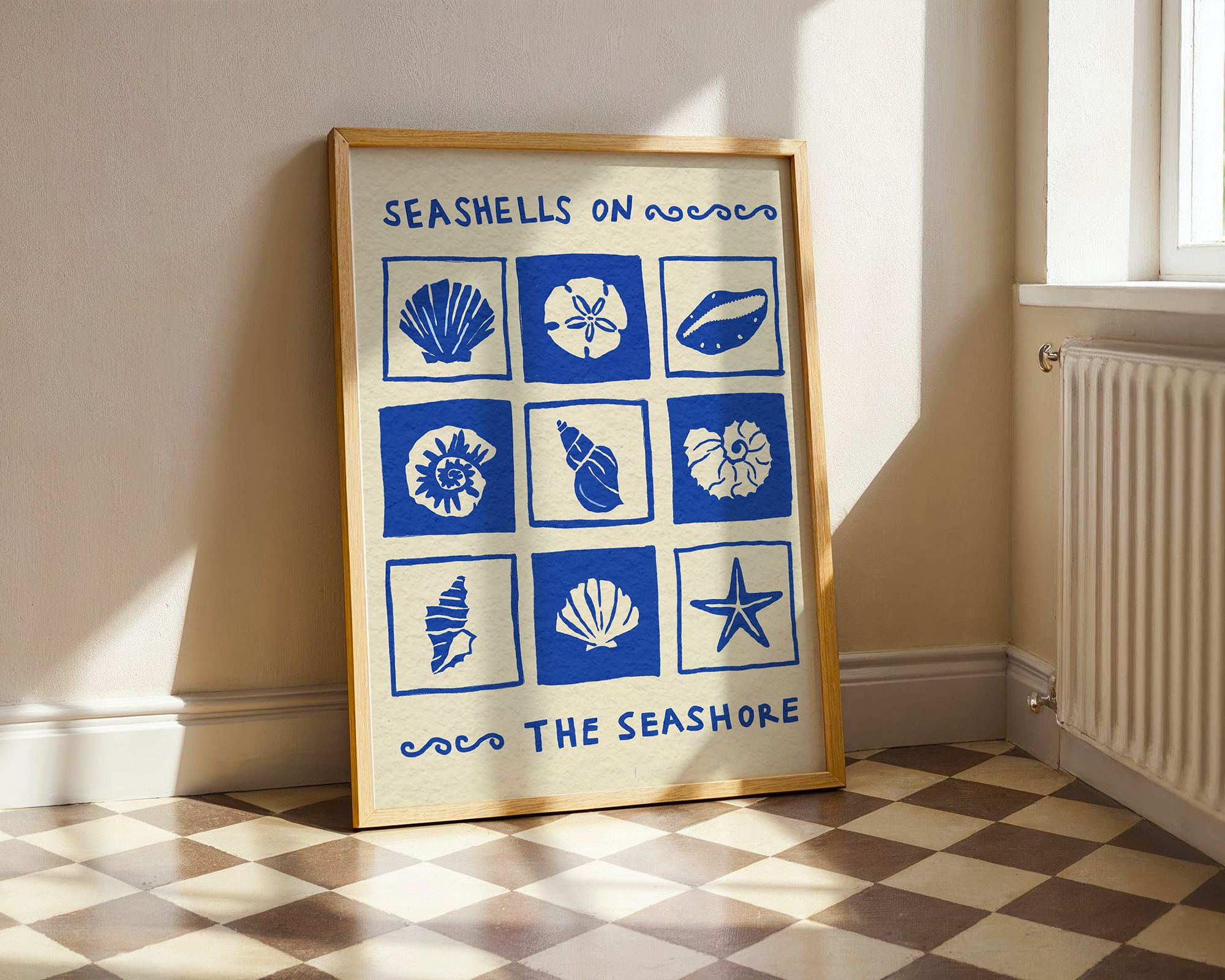 Seashell Collector Coastal Print