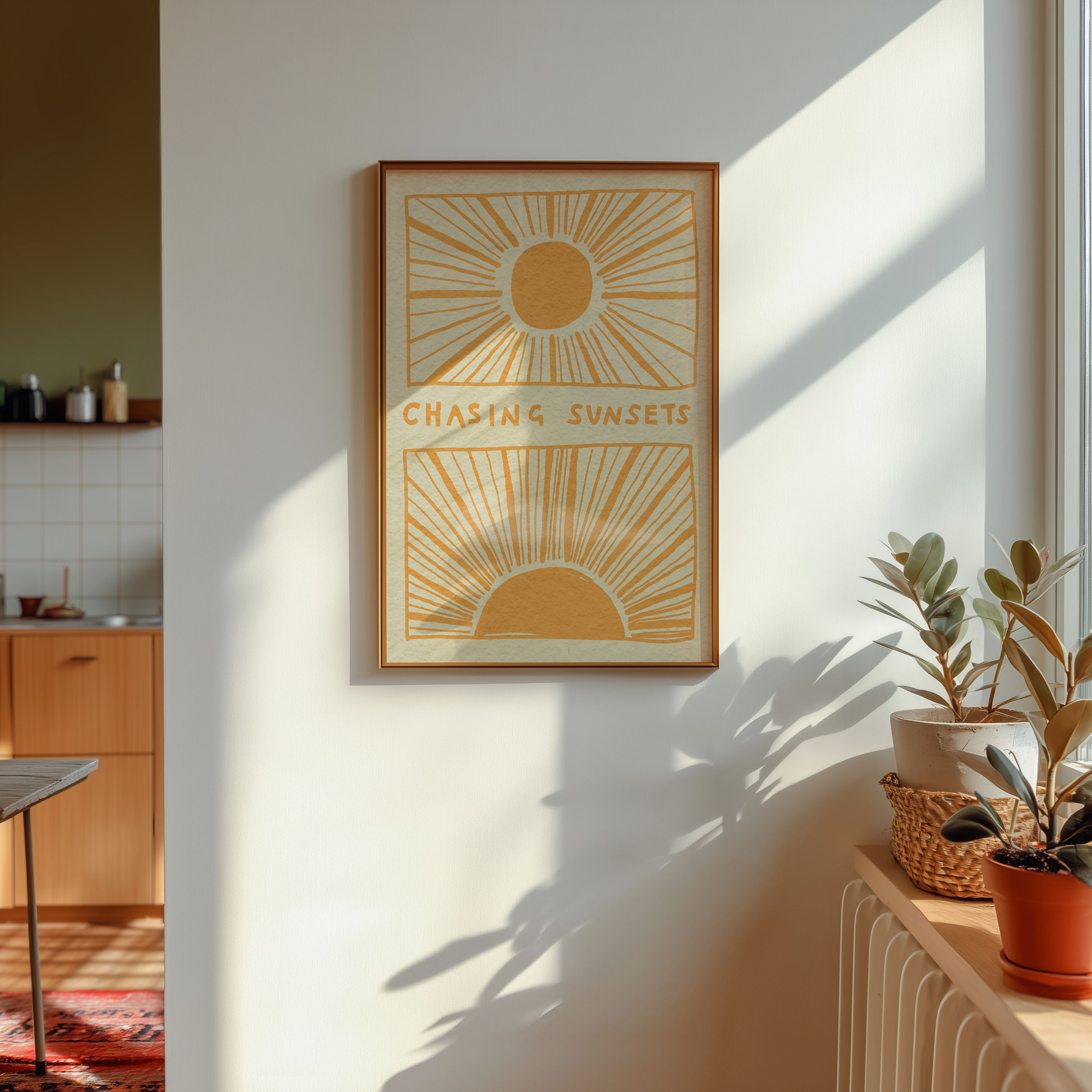 Chasing Sunsets Coastal Print
