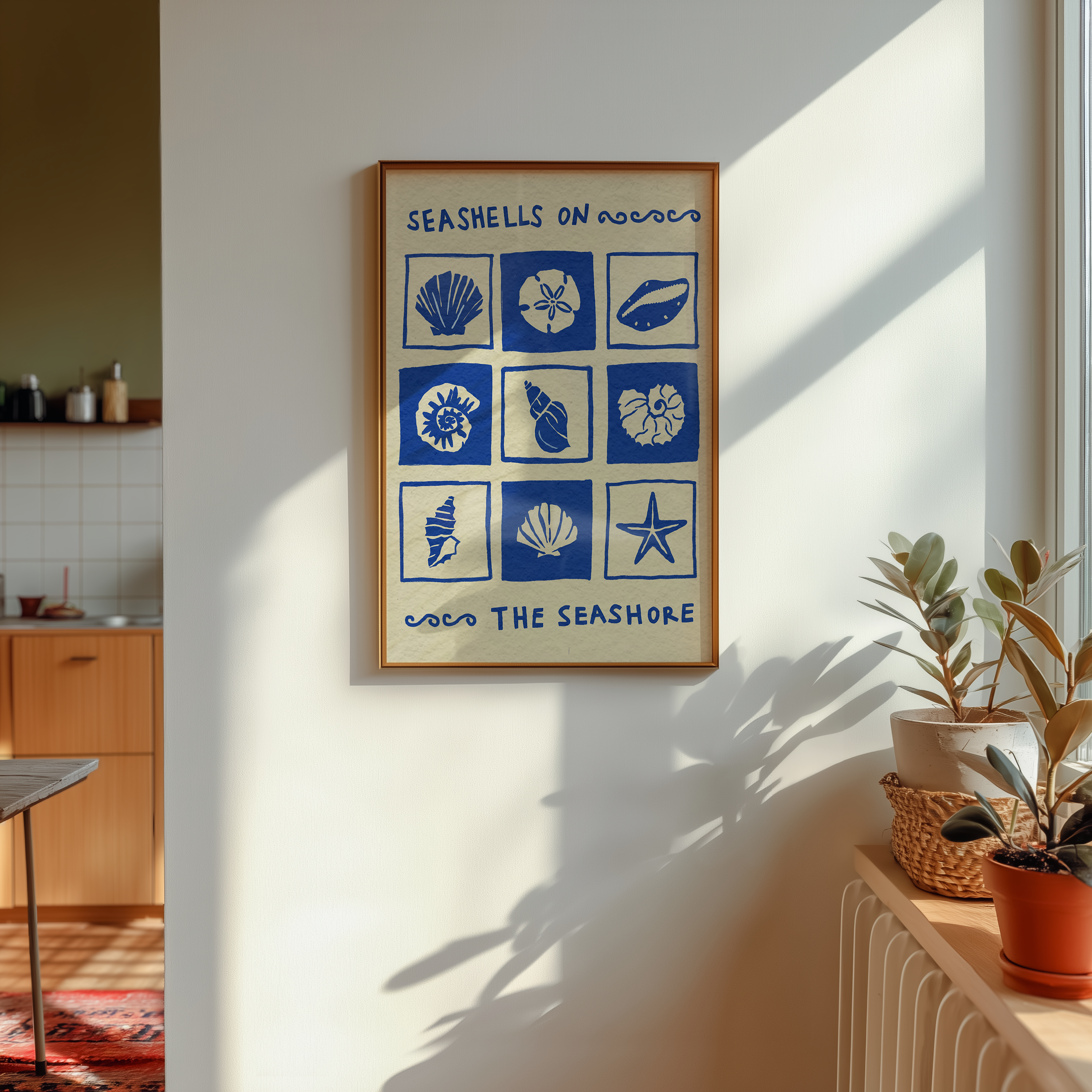 Seashell Collector Coastal Print