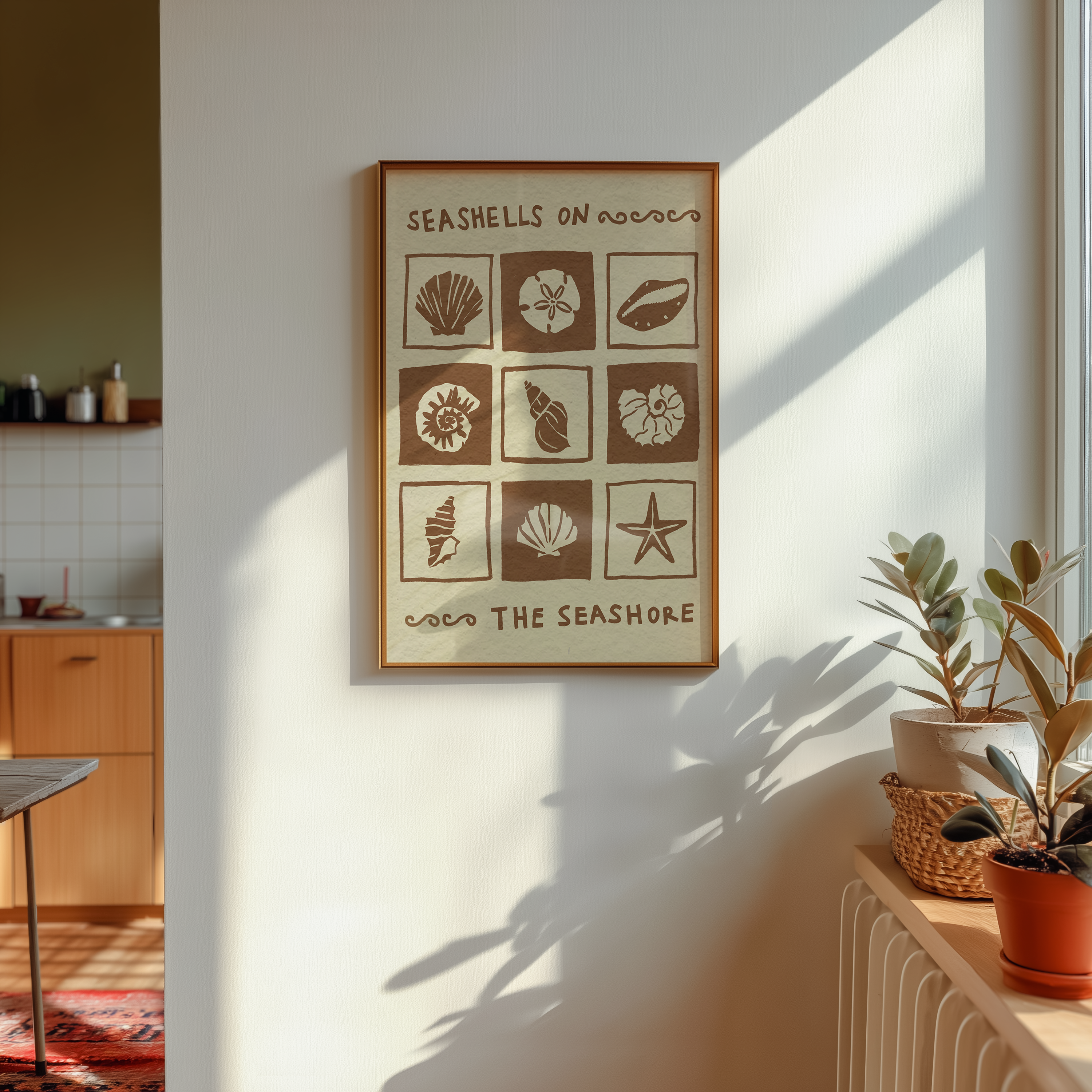 Seashell Collector Coastal Print
